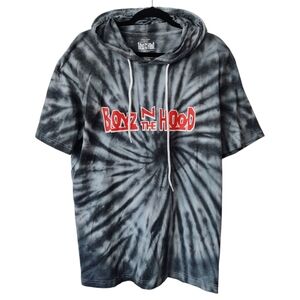 BOYZ N THE HOOD Tie Dye Tee 2XL Gray Hooded T-shirt Men's
